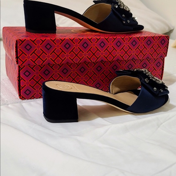 TORY BURCH Valentina Bow Slide *NEW* - Picture 4 of 6